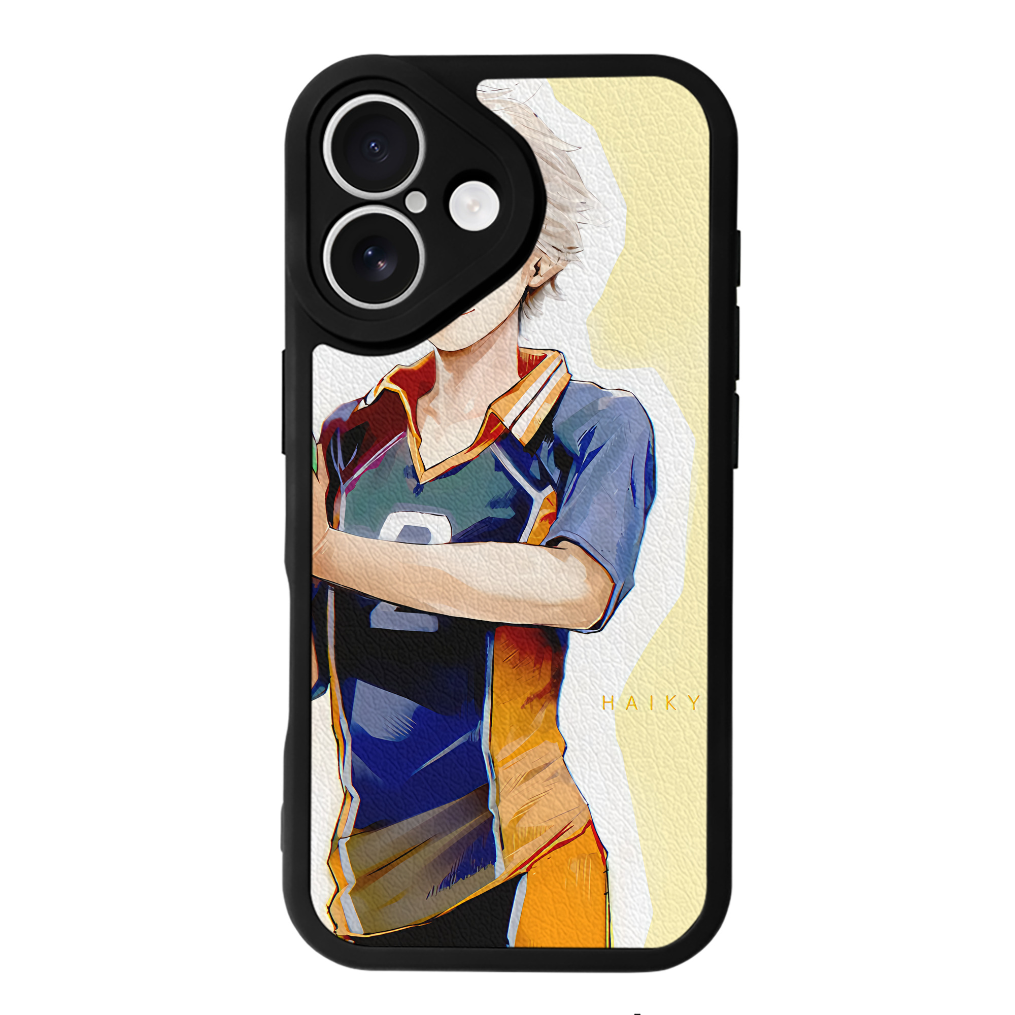 （画像用） ハイキュー!! Haikyu!! 【iPhone 16シリーズ対応】シリコンスマホケース（レザー調） 材質：シリコン